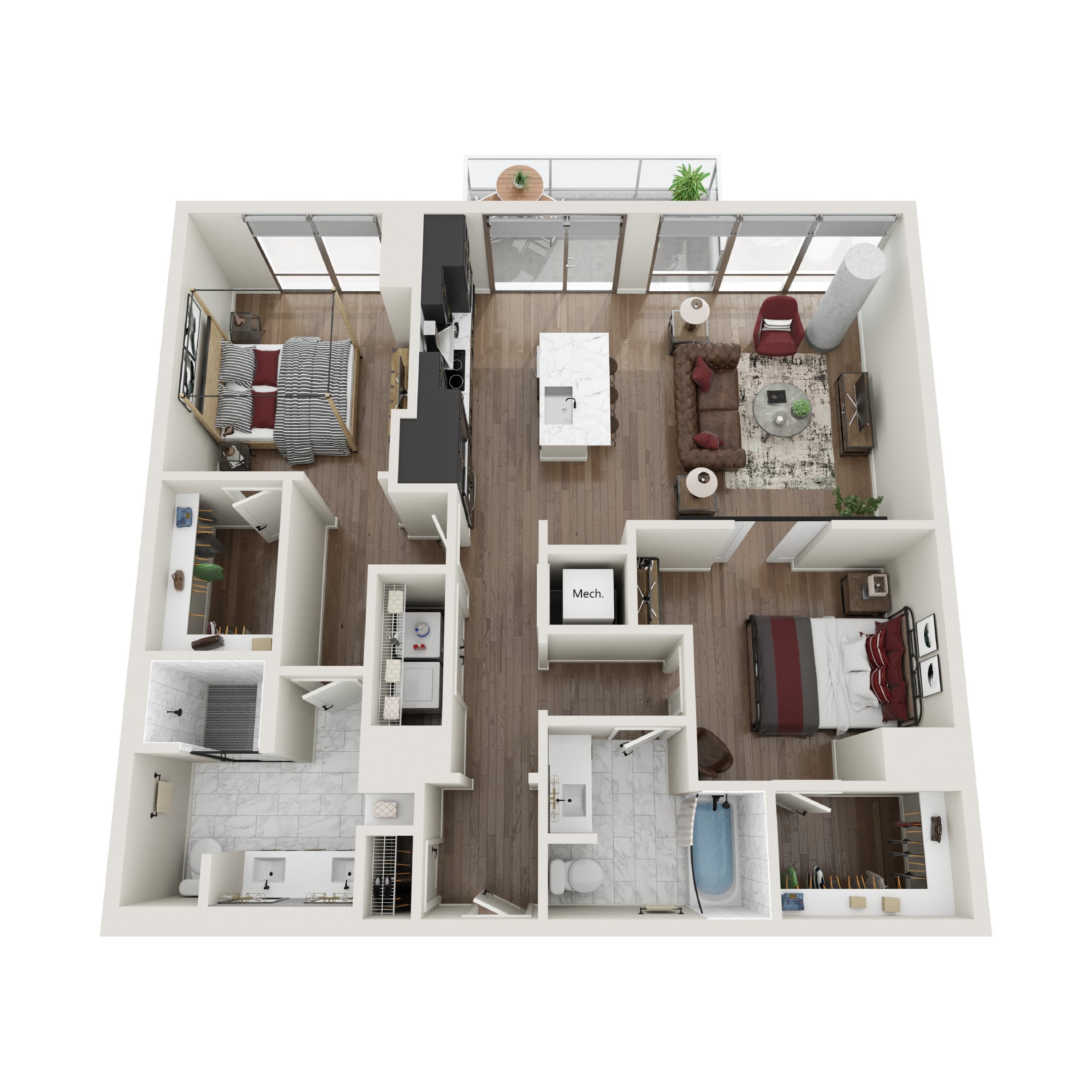 500 West Trade B1.T Floor Plan