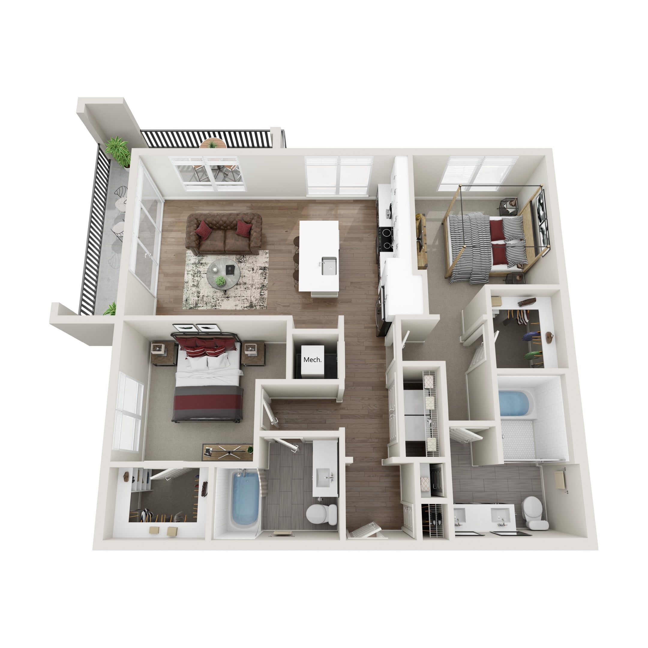 500 West Trade B1 Floor Plan