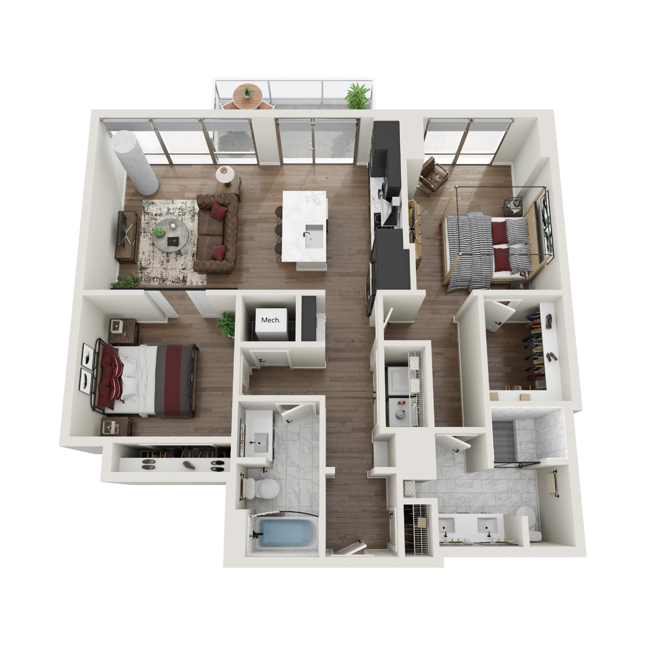 500 West Trade B2.T Floor Plan