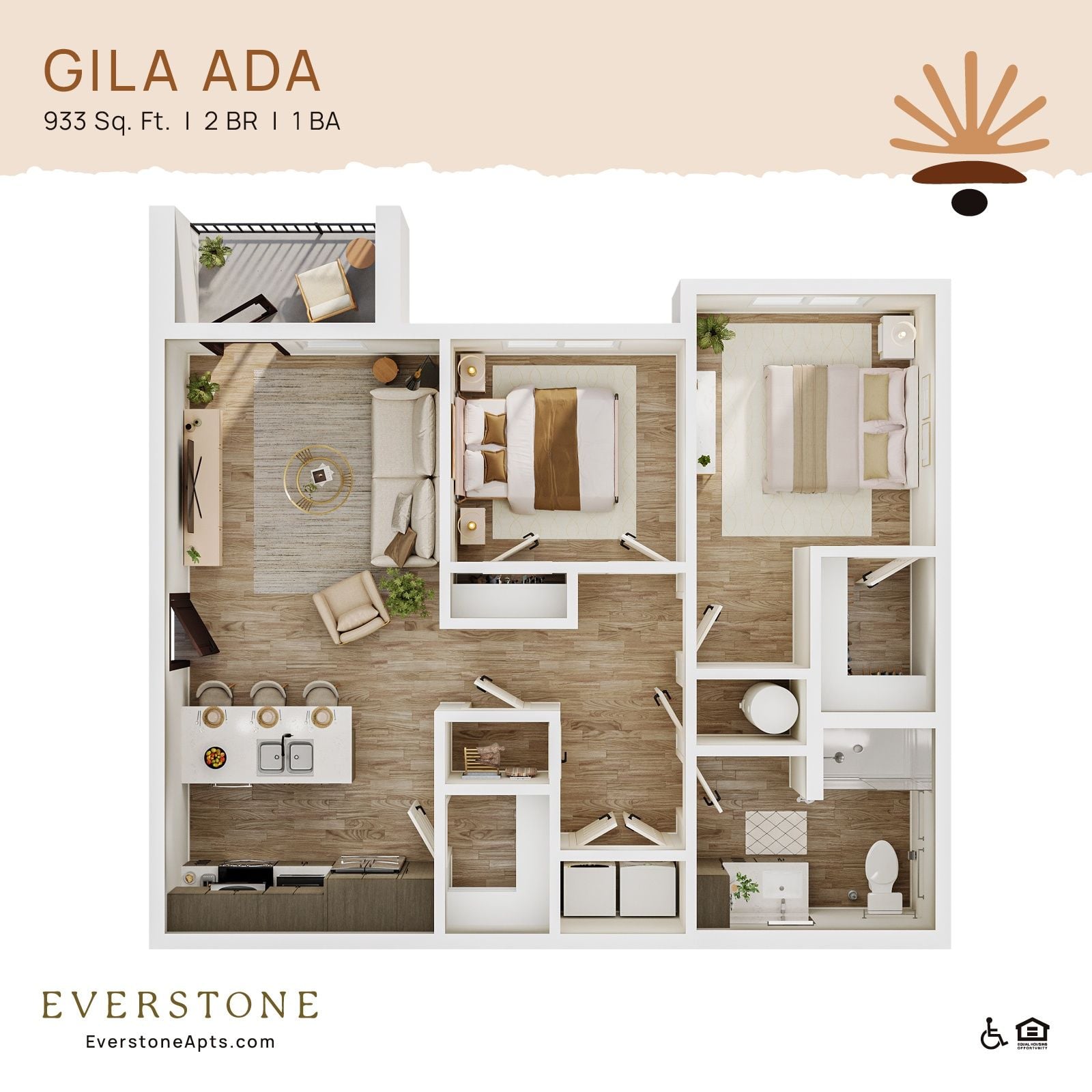 Gila - ADA Floor Plan Image
